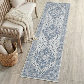 Lunara Boho Medallion Border Non-slip Machine-washable Area Rug
