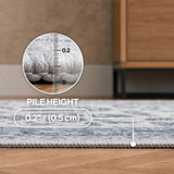 Lunara Boho Medallion Border Non-slip Machine-washable Area Rug
