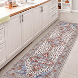 Lunara Boho Medallion Border Non-slip Machine-washable Area Rug