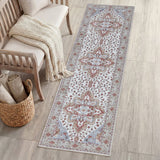 Lunara Boho Medallion Border Non-slip Machine-washable Area Rug