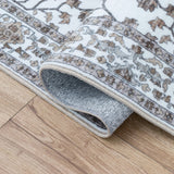 Lunara Boho Medallion Border Non-slip Machine-washable Area Rug