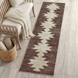 Norvale Minimalist Geometric Totem Non-slip Machine-washable Area Rug
