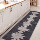 Norvale Minimalist Geometric Totem Non-slip Machine-washable Area Rug