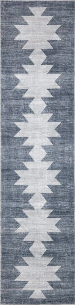 Norvale Minimalist Geometric Totem Non-slip Machine-washable Area Rug