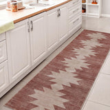 Norvale Minimalist Geometric Totem Non-slip Machine-washable Area Rug
