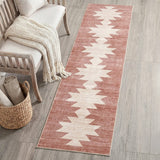 Norvale Minimalist Geometric Totem Non-slip Machine-washable Area Rug