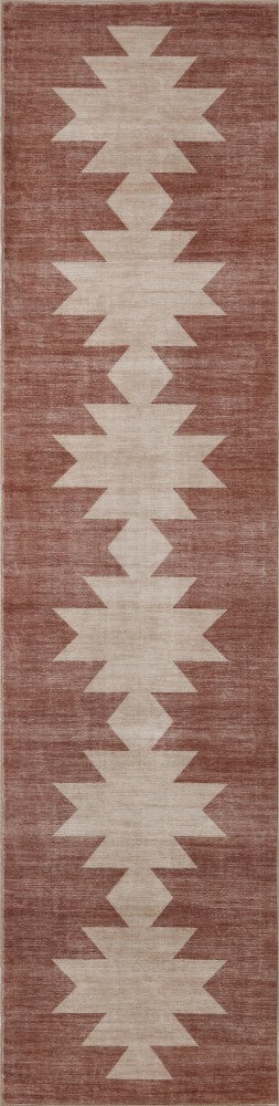 Norvale Minimalist Geometric Totem Non-slip Machine-washable Area Rug