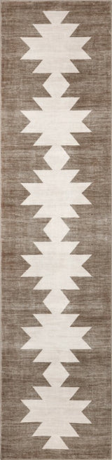 Norvale Minimalist Geometric Totem Non-slip Machine-washable Area Rug
