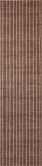 Mirelle Distressed Ticking Stripe Non-slip Machine-washable Area Rug