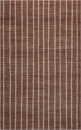 Mirelle Distressed Ticking Stripe Non-slip Machine-washable Area Rug