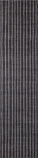 Mirelle Distressed Ticking Stripe Non-slip Machine-washable Area Rug