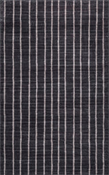 Mirelle Distressed Ticking Stripe Non-slip Machine-washable Area Rug