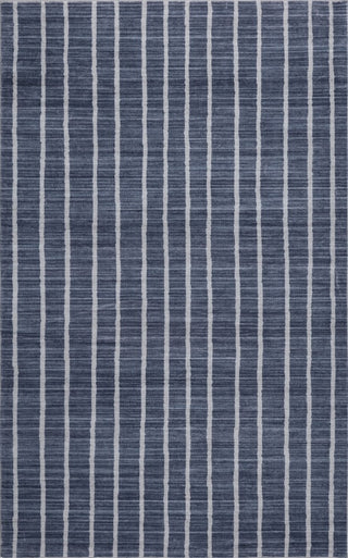 Mirelle Distressed Ticking Stripe Non-slip Machine-washable Area Rug