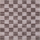 Sierra Distressed Checkerboard Non-slip Machine-washable Area Rug
