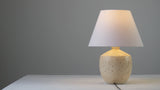 Dahlia 18" Minimalist Scandinavian Concrete Effect Resin/Iron LED Table Lamp Set 2
