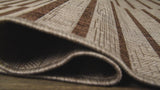 Fatima Sukie Offset Stripe Indoor/Outdoor Area Rug