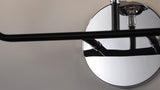 Iris Brass Vanity Wall Sconce Clear
