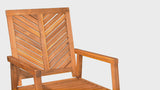 Timothy Chevron-Back Outdoor Rocking Chair