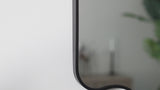 Gary 24 in. W x 36 in. H Medium Scalloped Rectangular Metal Framed Wall Mirror