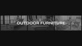 Giantex 59" Modern Classic Outdoor Wood Picnic Table Benches with Umbrella Hole