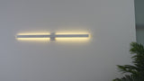 Junipe  49.5" Modern Minimalist Indoor/Outdoor Metal 350-Degree Rotate Dimmable Integrated Linear LED Wall Sconce