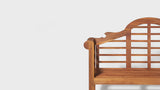Wally Arched 600-Lbs Support Acacia Wood Outdoor Garden Patio Bench