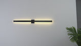 Junipe  49.5" Modern Minimalist Indoor/Outdoor Metal 350-Degree Rotate Dimmable Integrated Linear LED Wall Sconce