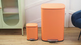 Connor Rectangular 13-Gallon Trash Can with Soft-Close Lid and FREE Mini Trash Can