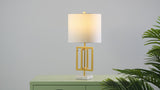 Budgie 20.25" Metal/Marble LED Table Lamp