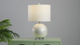Evalyn 23.5" Capiz Seashell Sphere LED Table Lamp