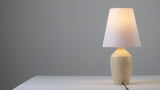 Adeline 19.5" Minimalist Scandinavian Concrete Effect Resin/Iron Ginger Jar LED Table Lamp Set 2