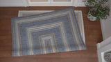 Always Classic Nautical Mitre Stripe Reversible Machine-Washable Indoor/Outdoor Area Rug