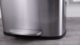Connor Rectangular 13-Gallon Trash Can with Soft-Close Lid and FREE Mini Trash Can