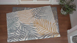 Veranda Coastal Casual Palm Frond Reversible Machine-Washable Indoor/Outdoor Area Rug