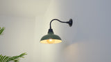 Flynix 12.25" Farmhouse Industrial Indoor/Outdoor Iron LED Gooseneck Arm Outdoor Sconce