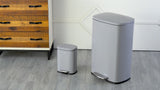 Connor Rectangular 13-Gallon Trash Can with Soft-Close Lid and FREE Mini Trash Can