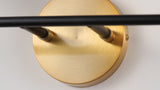 Iris Brass Vanity Wall Sconce Frosted