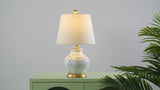 Skyler 20.5" Marbleized Ceramic LED Table Lamp