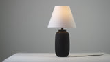 Briar 24.5" Minimalist Scandinavian Resin/Iron Ginger Jar LED Table Lamp Set 2