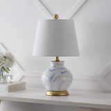 Skyler 20.5" Marbleized Ceramic LED Table Lamp