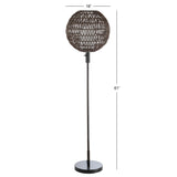 Silverfish 61" Outdoor Woven Globe LED Floor Lamp