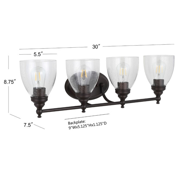 Dimension Image Oil Rubbed Bronze / 4-Light