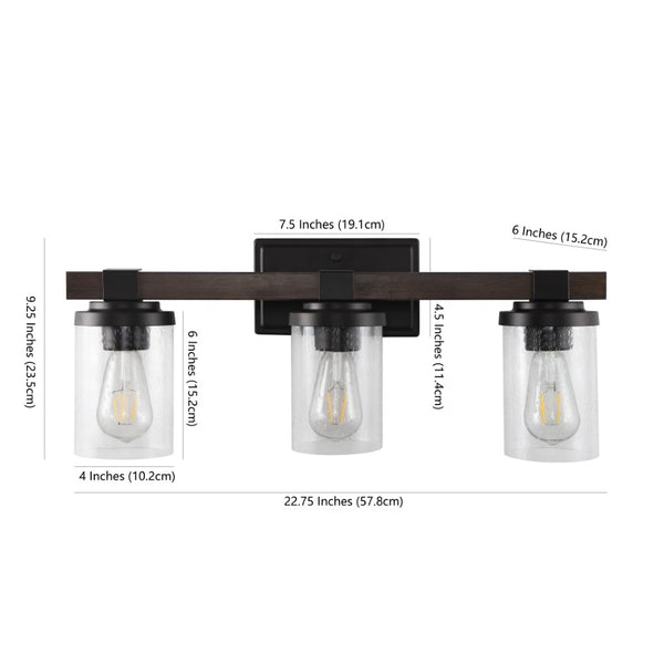 Dimension Image Oil Rubbed Bronze / 3 Light