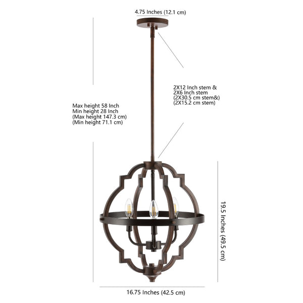 Dimension Image Oil Rubbed Bronze