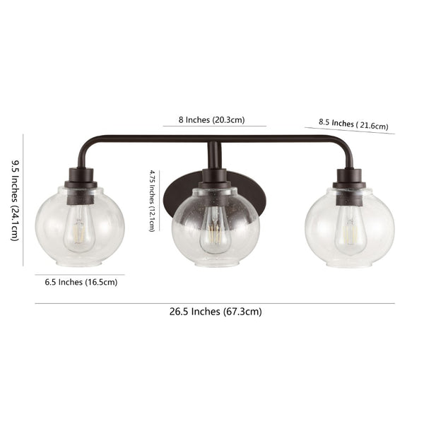 Dimension Image Oil Rubbed Bronze / 3-Light