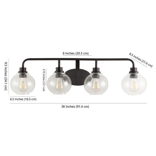 Dimension Image Oil Rubbed Bronze / 4-Light