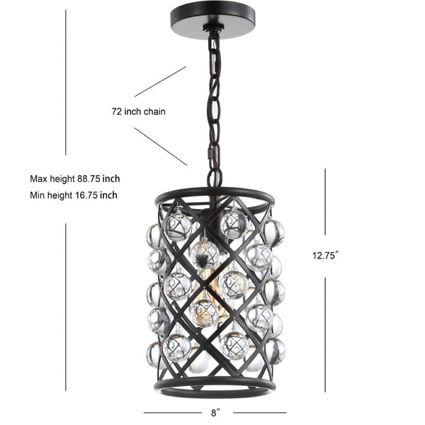 Dimension Image Oil Rubbed Bronze / Clear