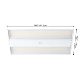 Plumsicle23.75 in. 220-Watt Integrated LED Shop Light with 28600 Lumens 5000K, White