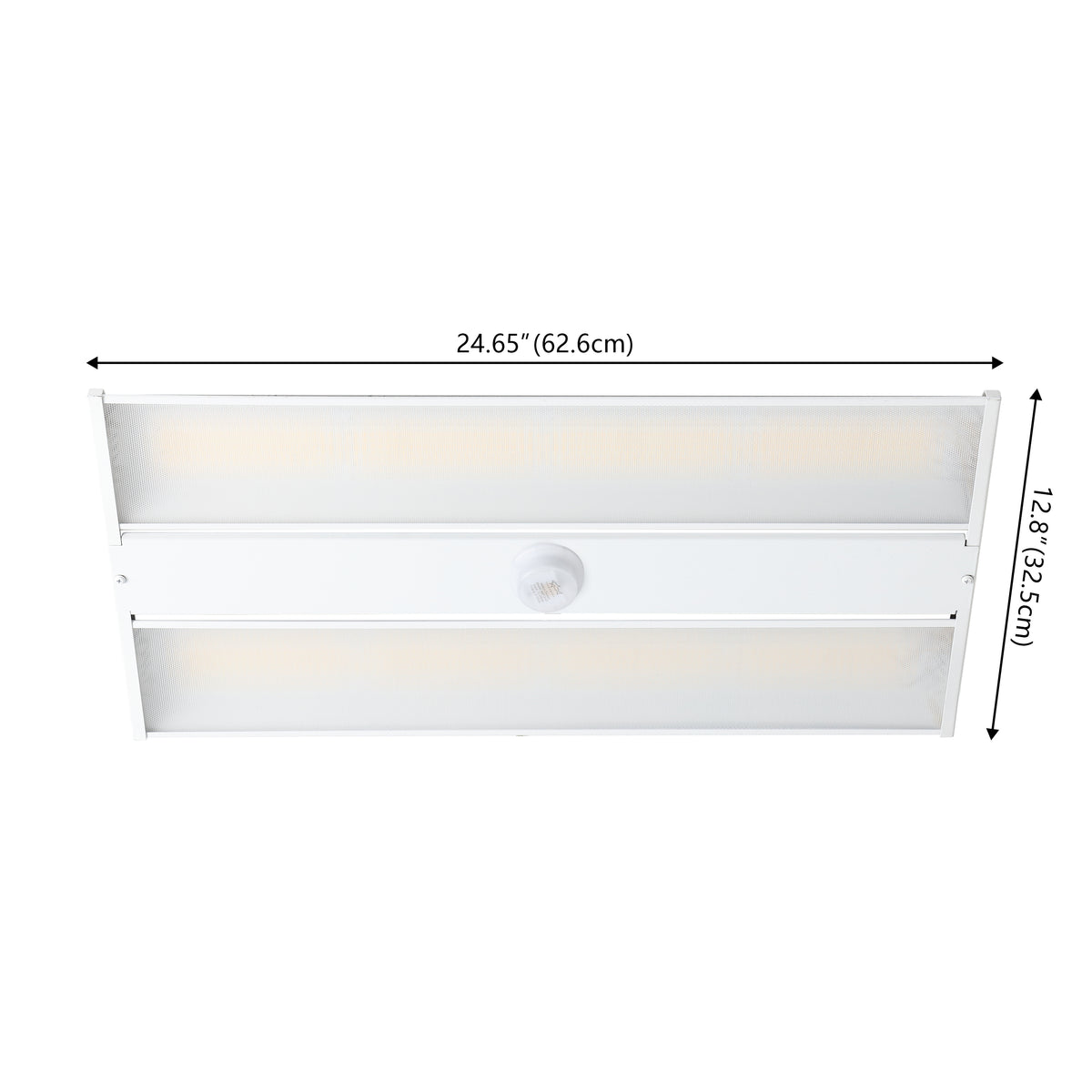 Abra 23.75 in. 220-Watt Integrated LED Motion Sensor Shop Light with 28600 Lumens 5000K, White