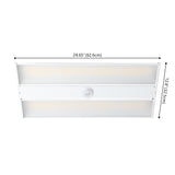 Abra 23.75 in. 220-Watt Integrated LED Motion Sensor Shop Light with 28600 Lumens 5000K, White